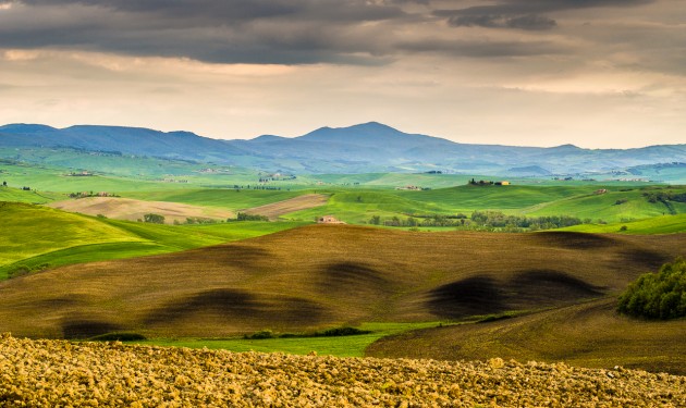 Tuscan landscape - mount Amiata in Val D'Orcia (explored)